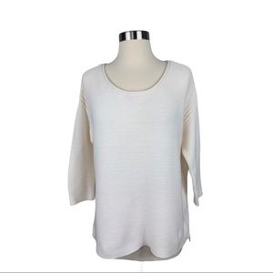 [Old Navy] 3/4 Sleeve Waffle Knit Sweater